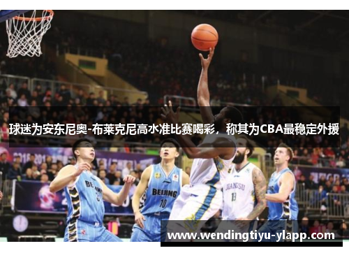 球迷为安东尼奥-布莱克尼高水准比赛喝彩，称其为CBA最稳定外援